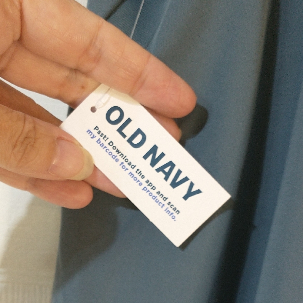 Old Navy Blue Gray Scoop Neck 1 piece, Retro Swimsuit Size XS Final Price Drop - Picture 6 of 7